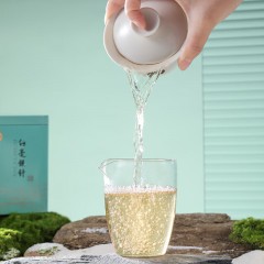 祥源茶 2021年早春特级炭焙白毫银针白茶 中秋送礼茶叶自饮待客 礼盒装200g