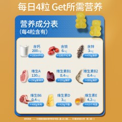 【三盒装】康恩贝钙铁锌多维软糖（2g*30粒）30粒/盒