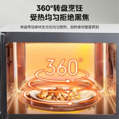 美的（Midea）快捷微波炉M1-230E快捷微波炉 360°转盘加热 60度转盘加热旋钮操控 五档火力 老人简易操作