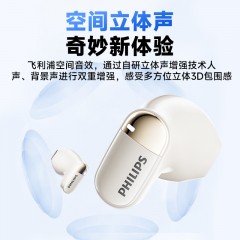 飞利浦（PHILIPS）TAT2169 半入耳式真无线蓝牙耳机 黑色