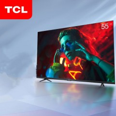 TCL 55 英寸 电视机 4K超高清超薄HDR智能WIFI网络液晶电视 黑色 55G60