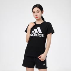 adidas阿迪达斯女子运动型格训练短袖T恤GL0722