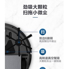 美的（Midea）扫吸拖一体 全自动超薄规划路线 APP远程遥控智能扫地机器人Ti-06