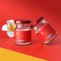同仁堂冰糖燕窝-420g(70g/瓶×6瓶)固体物含量>=15%红色礼盒装调理滋补