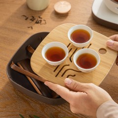 小熊（Bear）煮茶器 养生壶煮茶壶迷你保温电水壶蒸茶器热水壶花茶壶黑茶304不锈钢0.5L配茶具茶杯ZCQ-A05S1