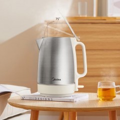 美的（midea）热水壶家用电水壶不锈钢电热水壶大容量电热水壶电热一体烧水壶电茶壶美的电水壶SH17DG01