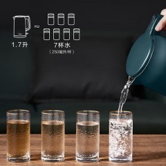 美的（Midea）美的电水壶大容量家用办公室烧水壶热水壶电热水壶双层防烫无缝全钢开水壶【线下同款】双层防烫美的电水壶MK-17MS01