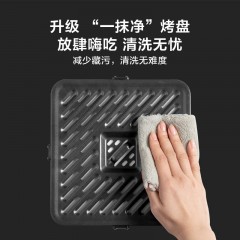 美的（Midea） 空气炸锅7.3L大容量智能多功能WIFI可视窗口超嫩力水雾嫩烤箱易清洗美的空气炸锅KZS7301XM