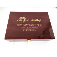 加珍 进口加拿大淡干野生北冰参经典木盒250g（8-25头）