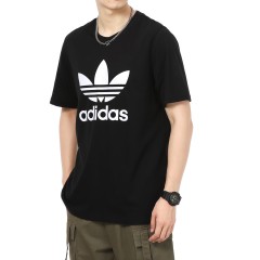 阿迪达斯 （adidas）三叶草 男子TREFOIL T-SHIRT运动 T恤H06642