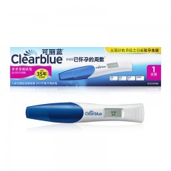 可丽蓝（Clearblue） 验孕棒 电子验孕笔 1支装 数字显示怀孕周数 验孕试纸 早早孕