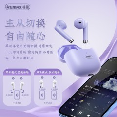 睿量（REMAX）棉花糖 真无线立体声音乐通话耳机 TWS-19颜值爆款王（黑/白/粉/紫）