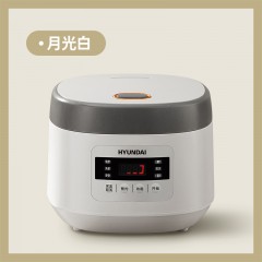 HYUNDAI韩国低糖电饭煲 家用3L大容量电饭锅 米汤分离智能预约家用多功能蒸煮沥米饭锅煮饭煲汤 3L家庭容量【健康低糖饭】QC-FB0225