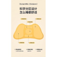 Jago/佳奥不塌陷侧助睡枕头护劲椎家用单人专用助睡眠枕芯猫手感佳奥猫爪护颈记忆枕230114J0100MB3灰色