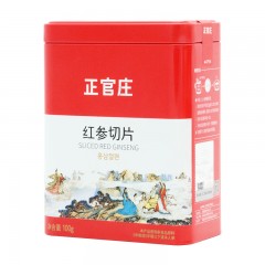 正官庄 人参 红参片 主根切片100g 无蔗糖蒸制