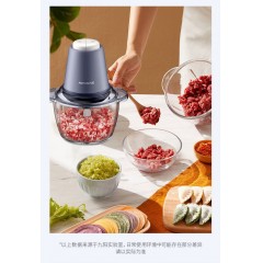 九阳（Joyoung）绞肉机多功能家用玻璃内胆电动料理机搅拌切菜碎肉机S12-LA730