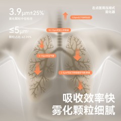 左点zdeer 雾化器雾化机儿童成人家用医用压缩雾化器 医用压缩式雾化器VP-D2