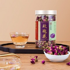 雷允上玫瑰花茶密封罐装花草茶叶花果茶花蕾颗粒饱满玫瑰花 雷允上玫瑰花茶80g*3罐