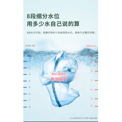 TCL 10公斤大容量四重智控优化洗涤 洁净桶风干 蜂巢内桶 全自动洗衣机B100F1C云墨蓝