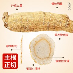 雷允上 西洋参片 加拿大进口花旗参排片礼盒100g 直径约2-3cm 参味浓郁