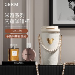 GERM格? 米奇系列闪耀咖啡杯 纹章杯套款 500ml