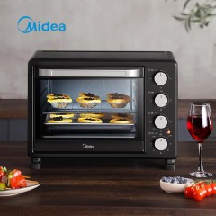 美的（Midea） 家用多功能电烤箱大容量三层烤位 机械式操作 上下独立控温 烤肉串烤蛋糕一机多用 线下同型号 PT25X5