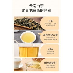 祥源茶 大树白茶 特级白牡丹大树茶叶自饮待客 云南临沧原产 袋装125g