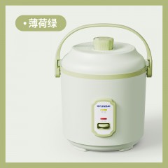 HYUNDAI电饭煲家用多功能小型便携1.2L黄金容量 上蒸下煮 MN12-L（下单备注：绿色/浅紫）