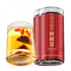 北京同仁堂 青源堂长白山白桦树茸300g 桦褐孔菌华树灵芝伴侣茶桦树茸 300克（150克*2瓶）