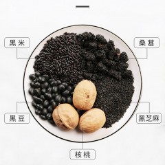 固本堂黑芝麻核桃黑豆粉600g*2罐【有糖款】